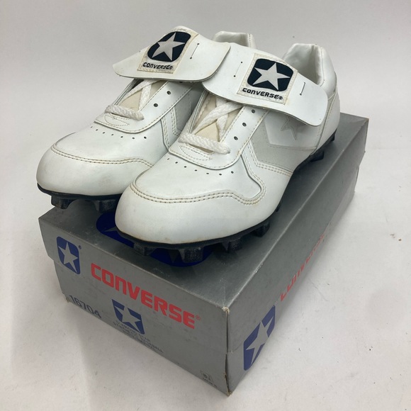 Vintage Retro Converse Baseball Cleats Sz 8-1/2 Diamond Star - Picture 1 of 6